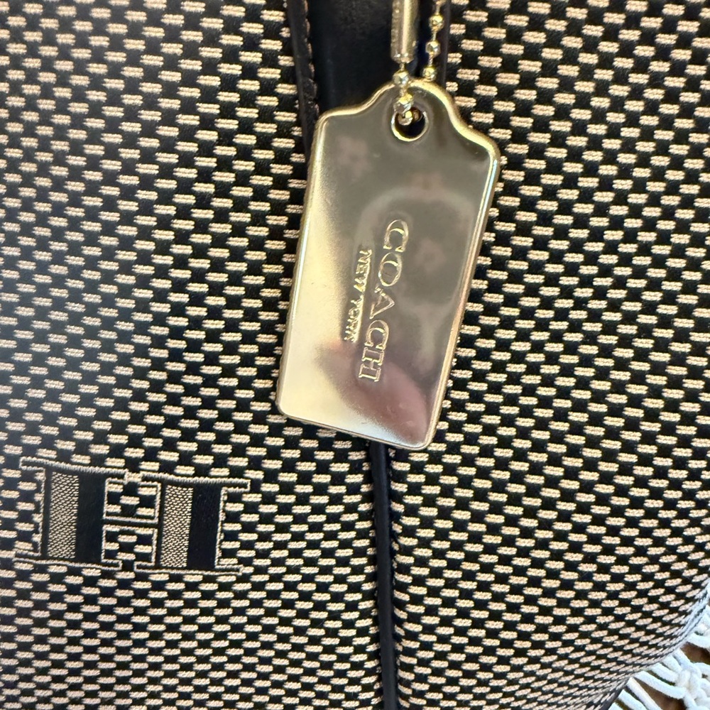 Coach Large Ava Fabric Zip Top Tote With Gold Hardware. Excellent Condition. - Picture 3 of 7